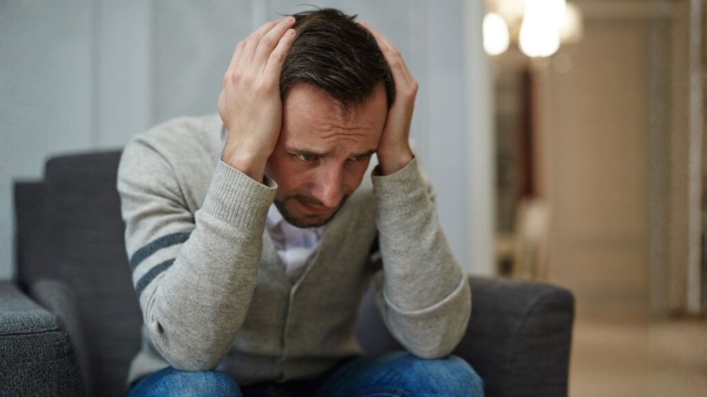 Man suffering from hyperacusis